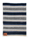 Blue Hand-Made Serape and Sherpa Baby Blanket