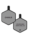 Grey Hex Silicone Dog ID Tag