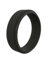 Men's Narrow Polished Step Edge Silicone Ring