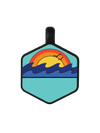 Ocean Sunrise Silicone Dog ID Tag