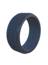 Men's Polished Step Edge Silicone Ring