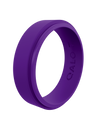 Women's Narrow Polished Step Edge Silicone Ring