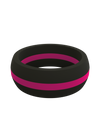 Men's Thin Pink Line Classic Silicone Ring