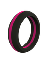 Women's Thin Pink Line Classic Silicone Ring
