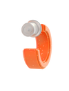 Unisex Orange UV Step Earrings