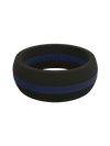 Men's Thin Blue Line Silicone Ring
