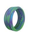 Men's Aurora Polished Step Edge Silicone Ring