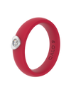 Women's Silver Heart Gemstone Ring
