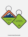 QALO TraQ Mountain Silicone Dog ID Tag