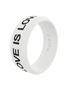 Black Love is Love Modern Silicone Ring