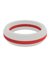 Women's Thin Red Line Silicone Ring