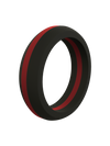 Women's Thin Red Line Silicone Ring