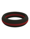 Women's Thin Red Line Silicone Ring