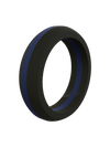 Women's Thin Blue Line Silicone Ring